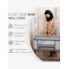 Kikka Boo Λίκνο Noah με Στρώμα και Πλαϊνό Άνοιγμα Dark Grey 31003020092